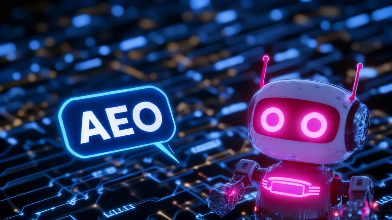 SEO grundläggande för AEO digital marknadsföring