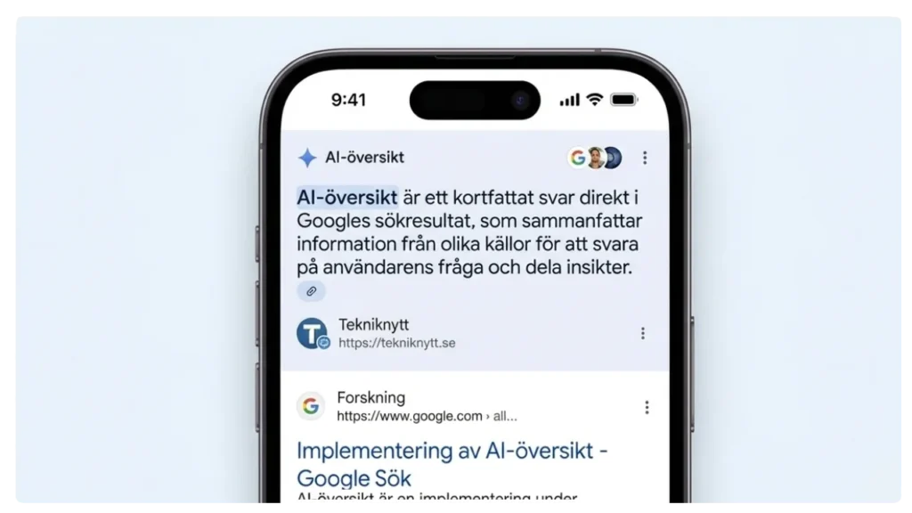 ai-oversikt – sökmotoroptimering SEO- grunder - AI Overview & Ranking