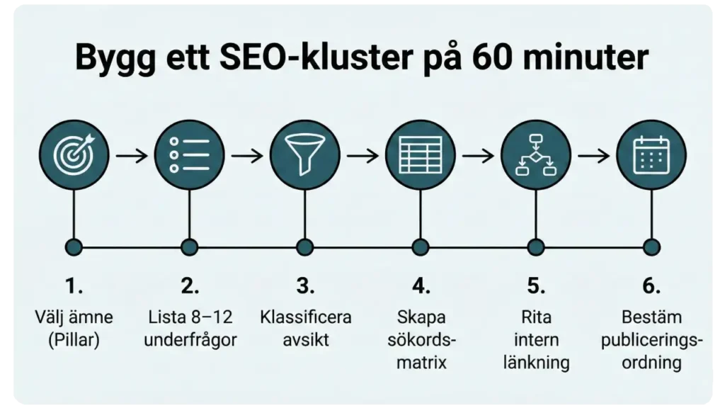 Bygg ett SEO-kluster på 60 minuter