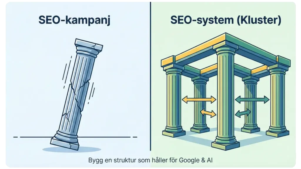Seo-kluster & struktur som skapar styrka