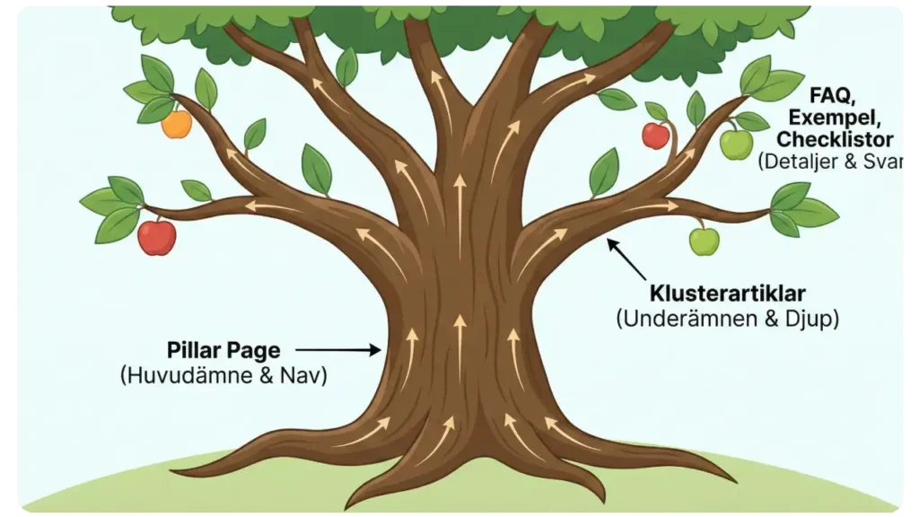 Trädmetaforen för SEO-kluster